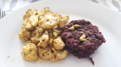 Bloemkool met bietenburger