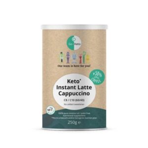 Go-Keto Instant Keto Latte Cappuccino ongezoet (250 gr)