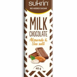 Sukrin Melkchocolade met amandelen en zeezout (40 gr)