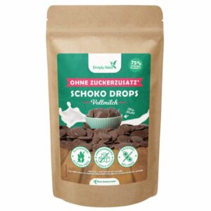 Simply Keto - Chocolade Druppels Melk met erythritol