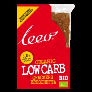 Leev Low Carb Qrackers Bruschetta (3x2 stuks)