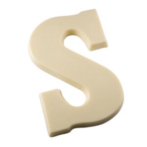 Lowcarbchef Suikervrije chocoladeletter wit (135 g)