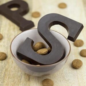 Lowcarbchef Suikervrije chocoladeletter puur (135 g)