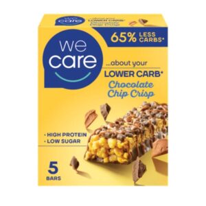 WeCare - Lower Carb Chocolate Chip Crisp repen (5 stuks)