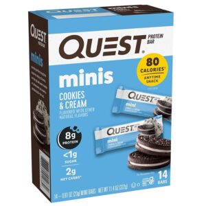 Quest Protein Bar Minis Cookies & Cream (14 repen) - THT 25-01-24