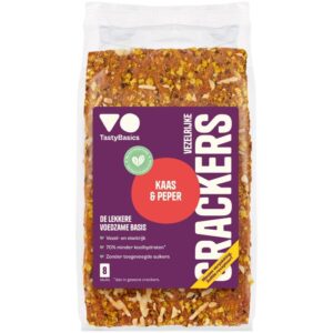 TastyBasics - Crackers kaas-peper (8x25 gr)