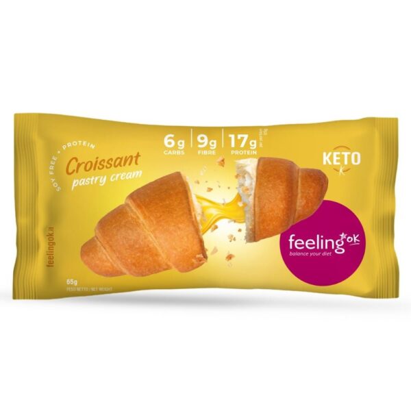 FeelingOK Croissant Pastry Cream +Protein (1x65 gr)