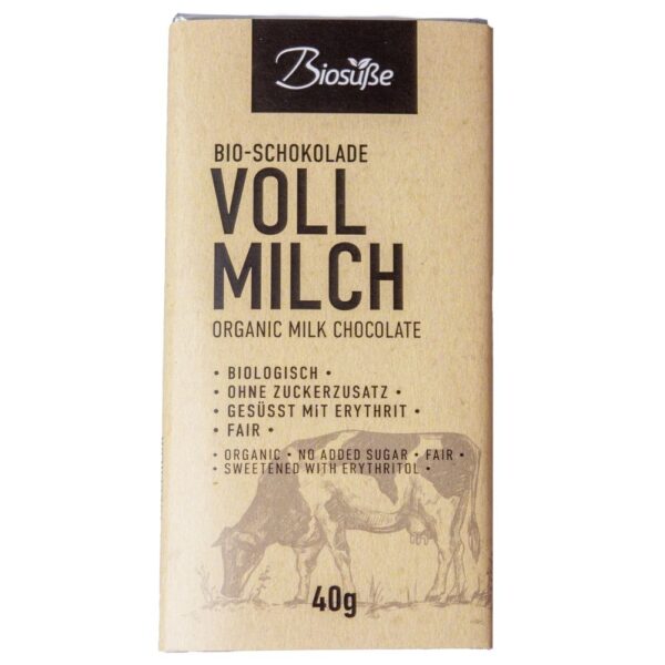 Biosüße Bio Chocoladereep Melk (40 gr)