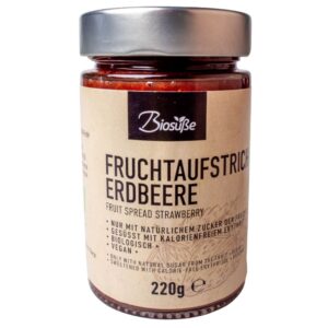 Biosüße Bio Fruitspread Aardbei (220 gr)