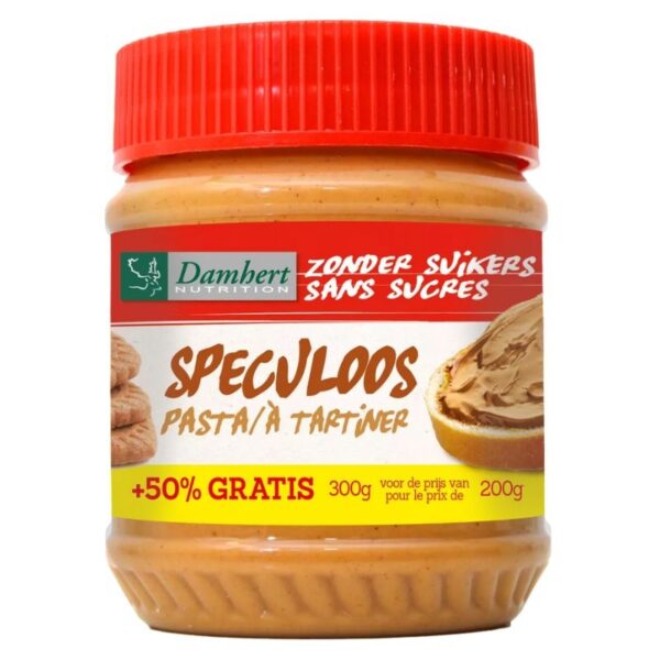 Damhert Speculoospasta suikervrij (300 gr)