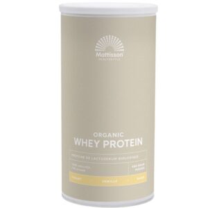 Mattisson Biologische Whey Protein Vanille Ongezoet (450 gr)